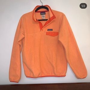 Orange Patagonia fleece